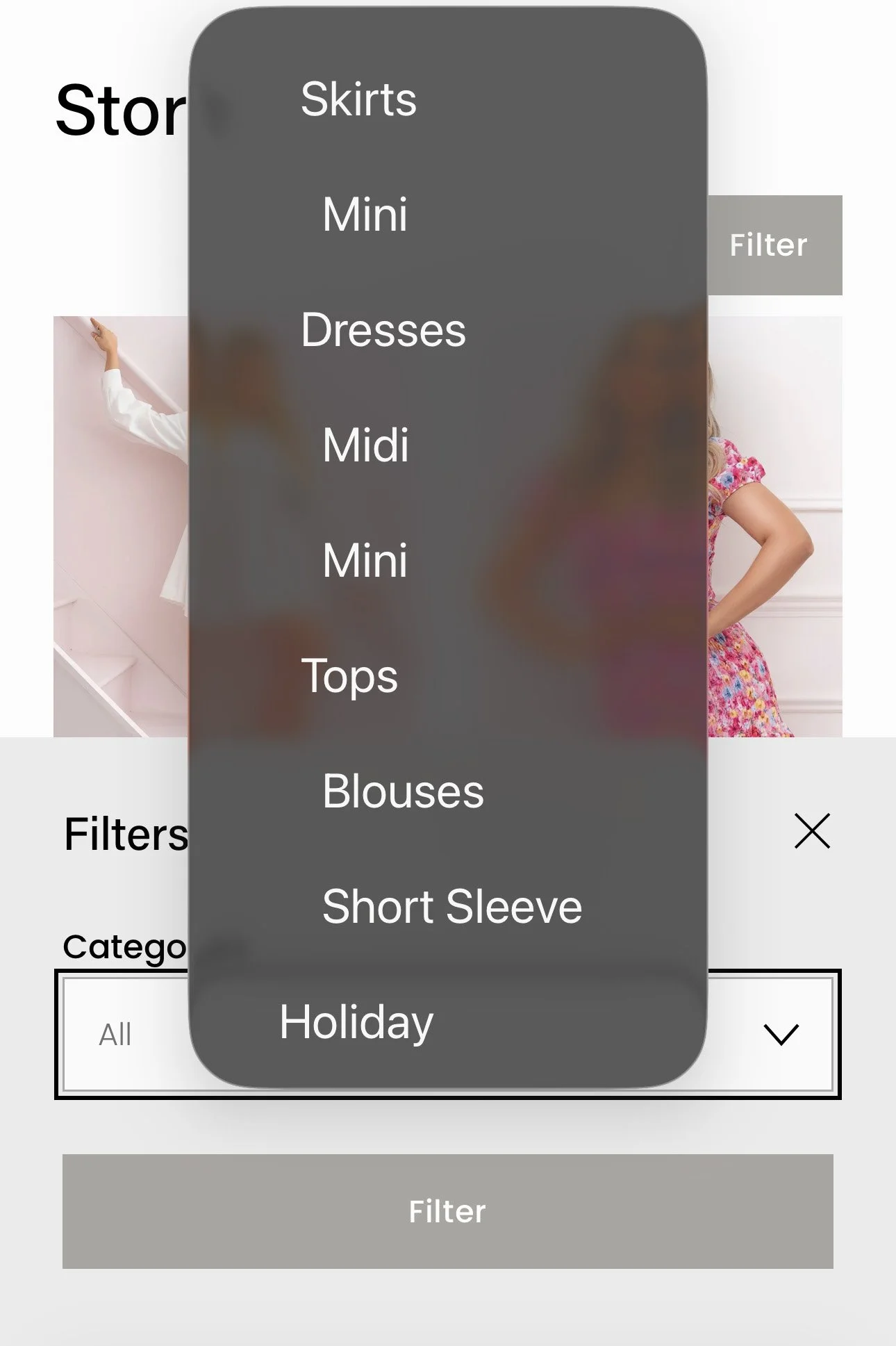 Filter Drawer UI