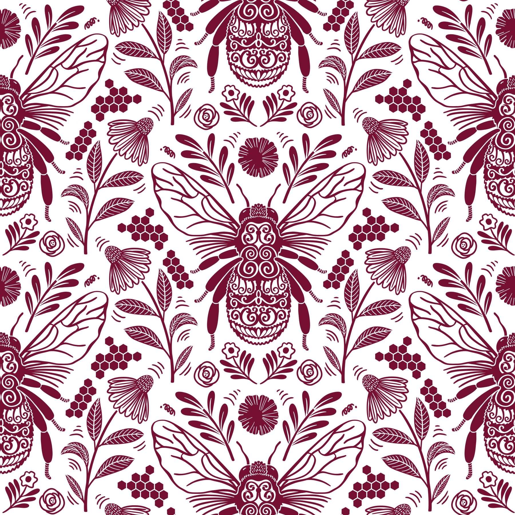 Delft_Style_Bees_Burgundy_VE25P-DK15_50.jpg