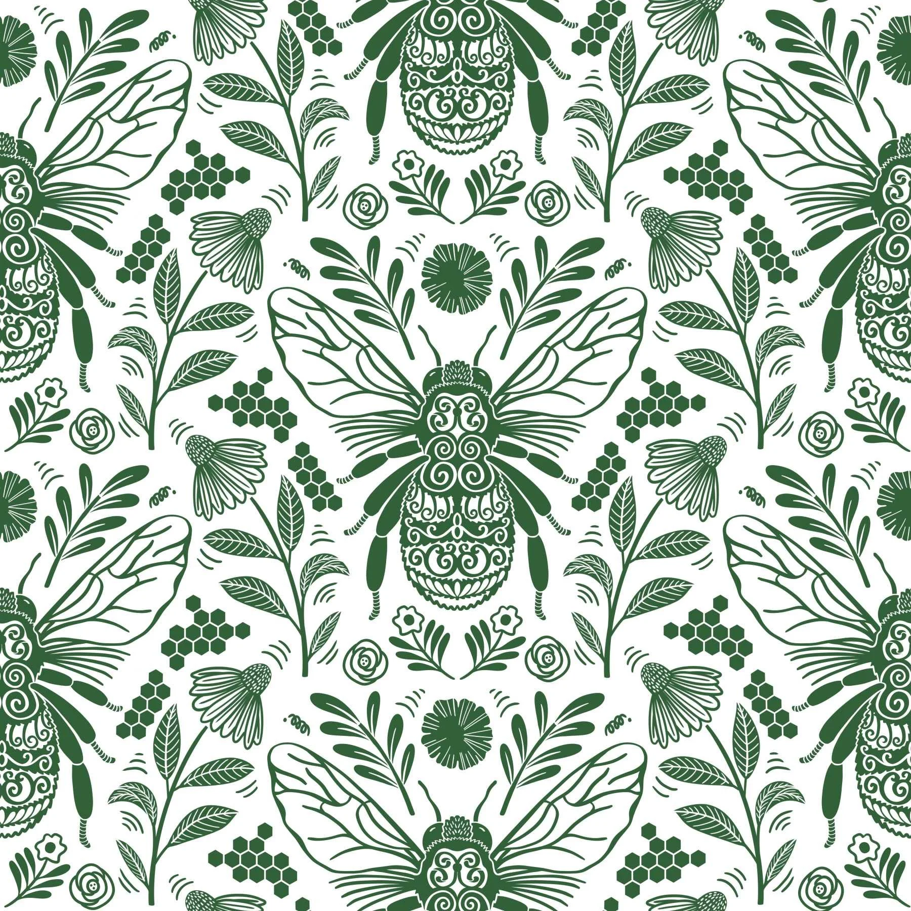 Delft_Style_Bees_Green_VE25P-DK14_50.jpg