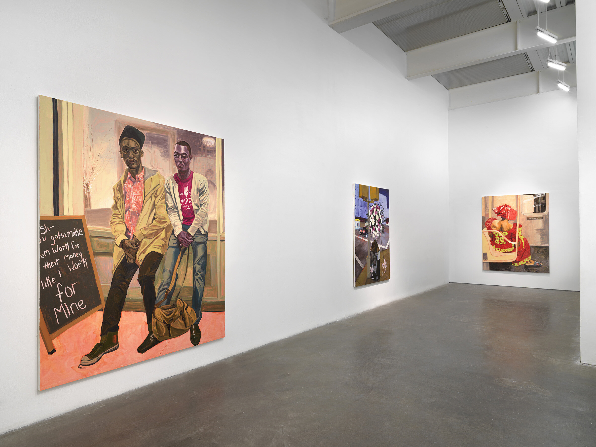  INSTALLATION VIEW: JORDAN CASTEEL, WITHIN REACH, NEW MUSEUM, NEW YORK, FEBRUARY 2 - MAY 24, 2020 