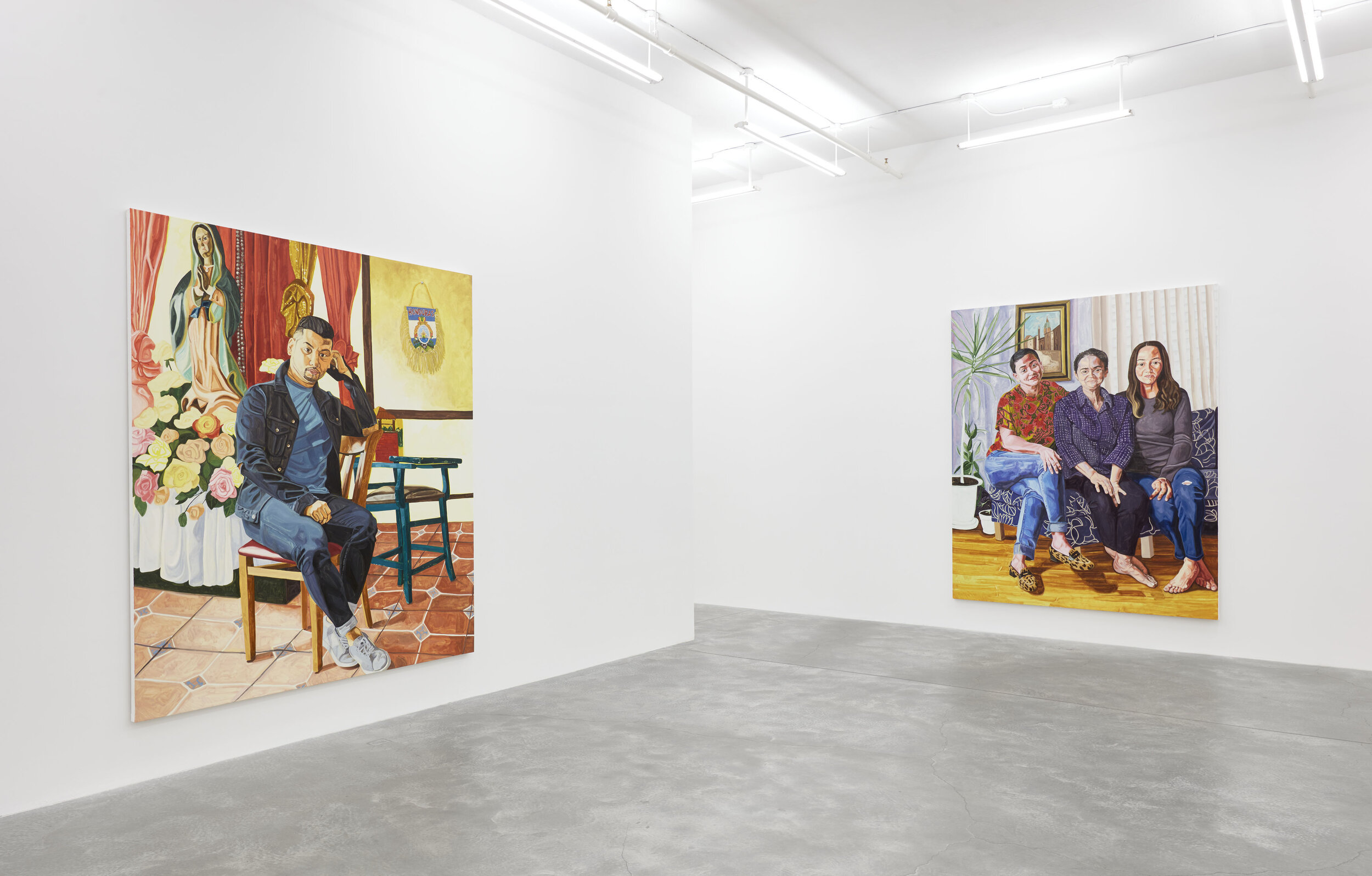  INSTALLATION VIEW: JORDAN CASTEEL, THE PRACTICE OF FREEDOM, CASEY KAPLAN, NEW YORK, NOVEMBER 1 - DECEMBER 7, 2019 