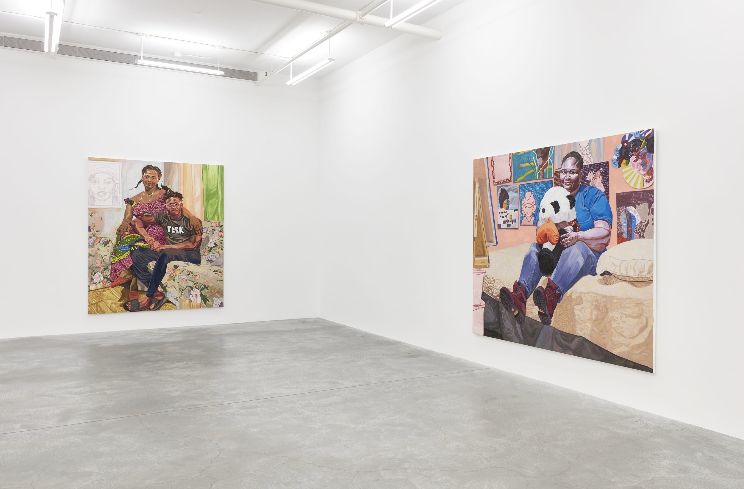  INSTALLATION VIEW: JORDAN CASTEEL, THE PRACTICE OF FREEDOM, CASEY KAPLAN, NEW YORK, NOVEMBER 1 - DECEMBER 7, 2019 