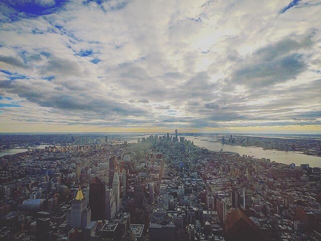 View from the #102ndFloor at the #EmpireStateBuilding