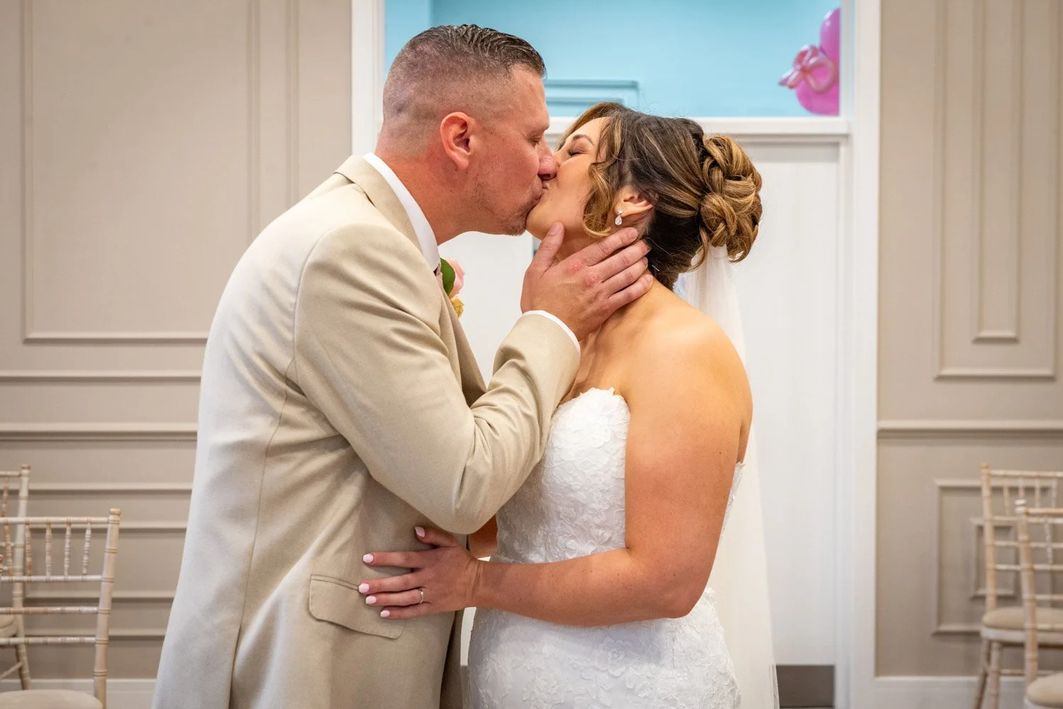 Wedding Day First Kiss