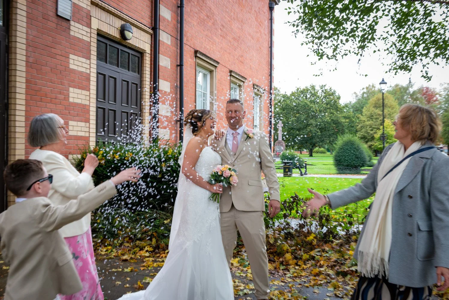 Confetti Wedding Photograph