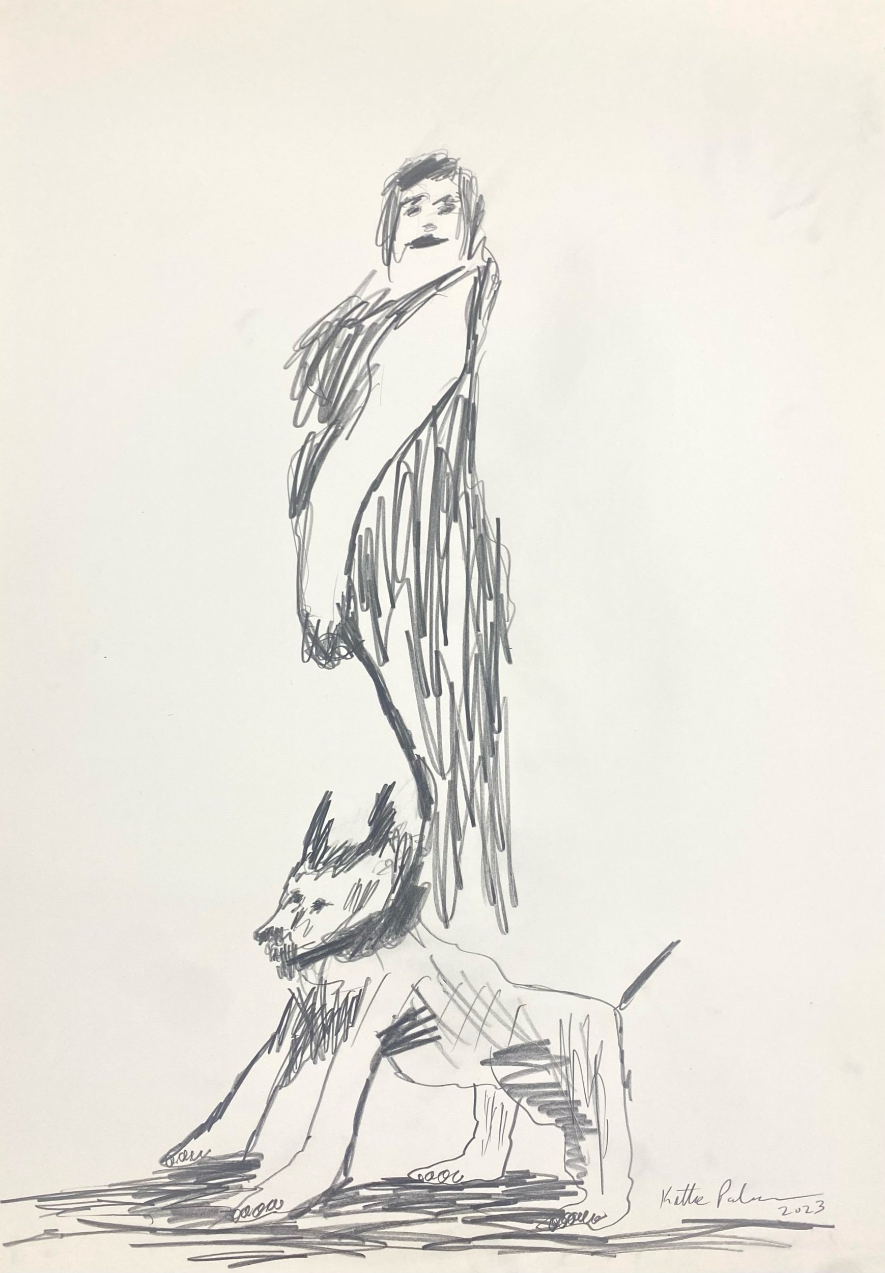 Lady and Dog 2023