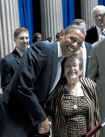 Founder Mary Sansone with President Barak Obama