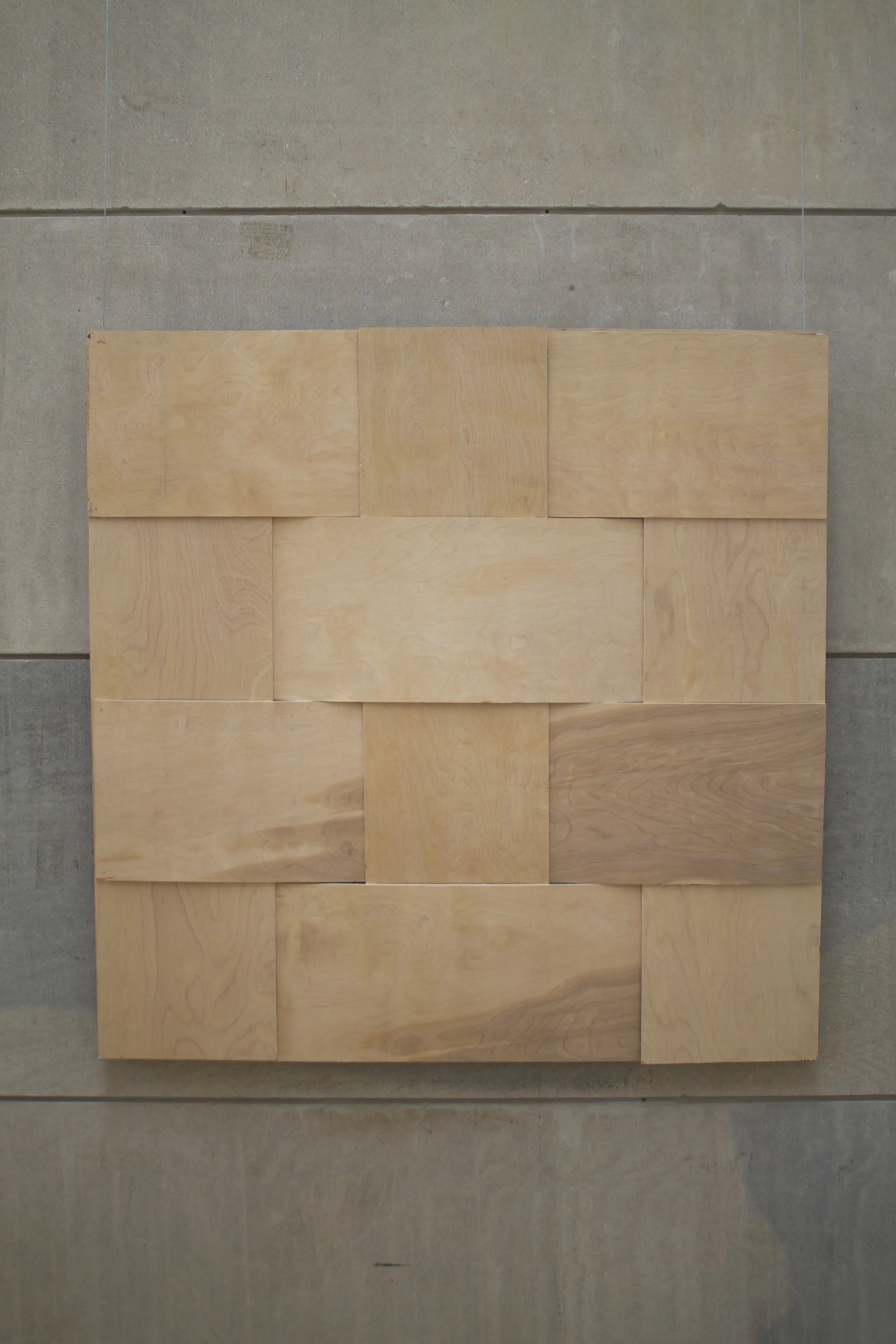   weave I   wood, nails.  46" x 46" 