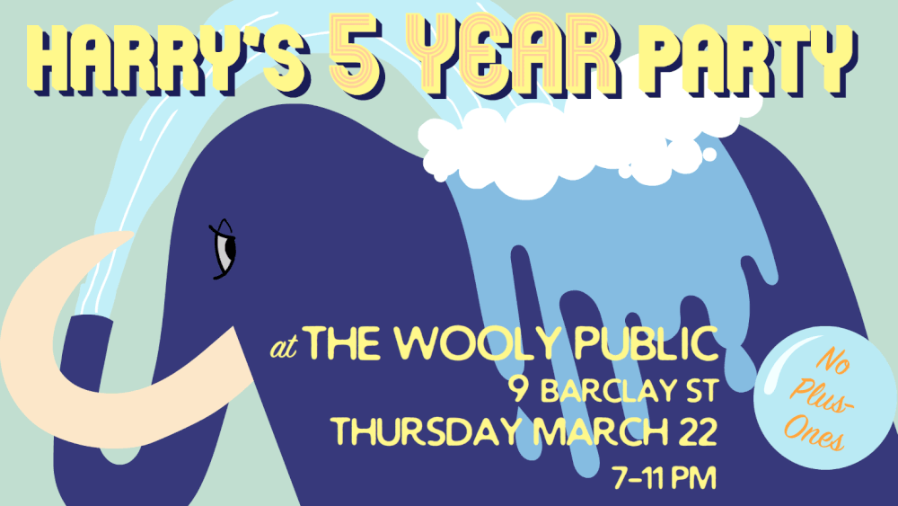 Animated invitation for a corporate event at the Wooly Public in downtown NYC.