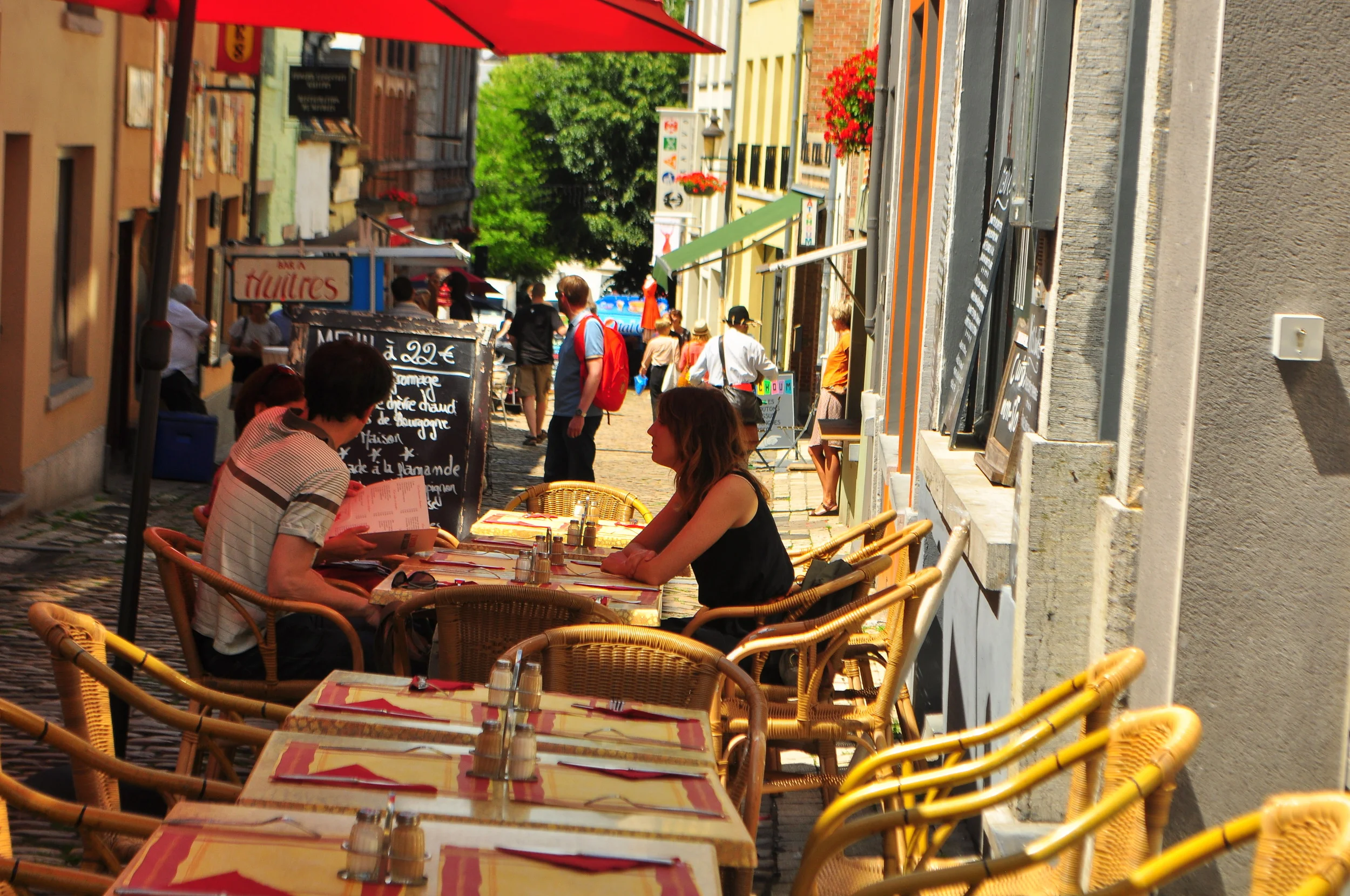 Authentic Belgian lunch. 