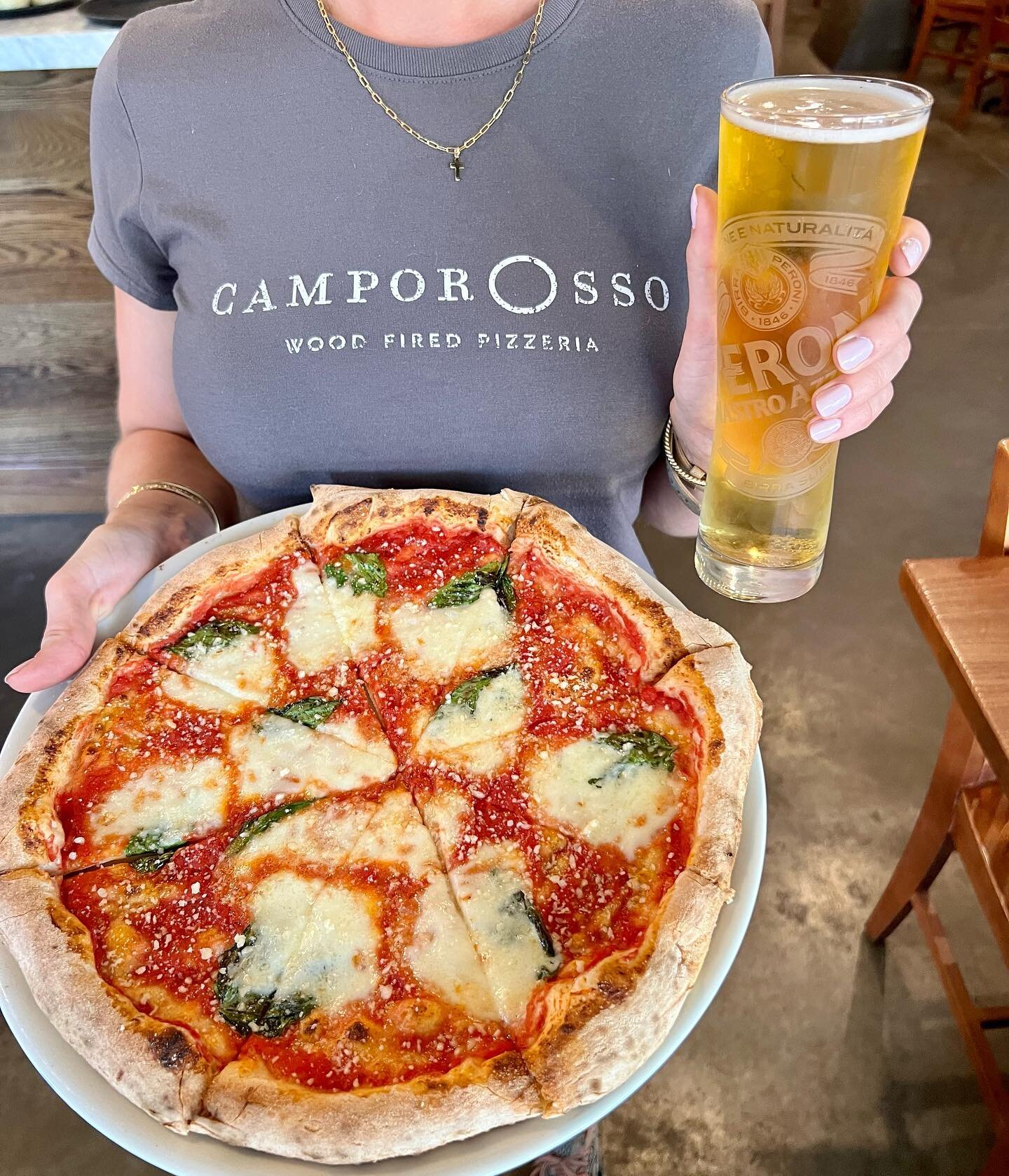 Neapolitan pizza and ice cold Peroni make the perfect pair 🍻

Stop in for dinner tonight - we&rsquo;re open until 9