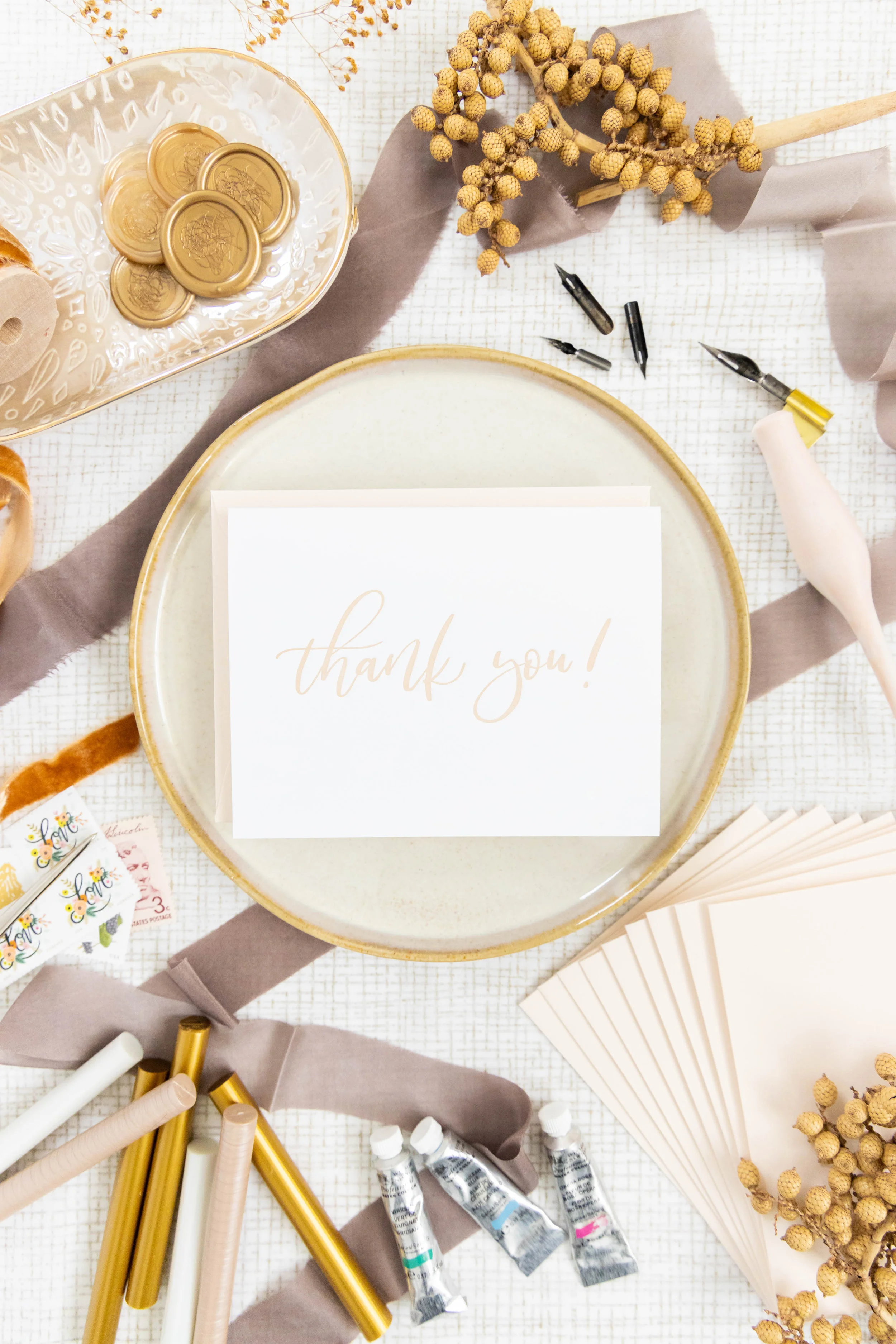 Letterpress Thank You Cards