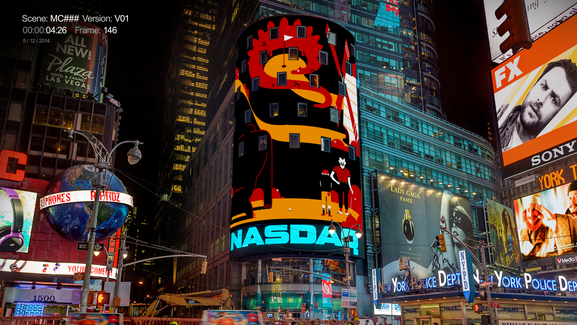 Mastercard Time Square Addtl. Direction / Design / A.D. by Thomas Schmidt