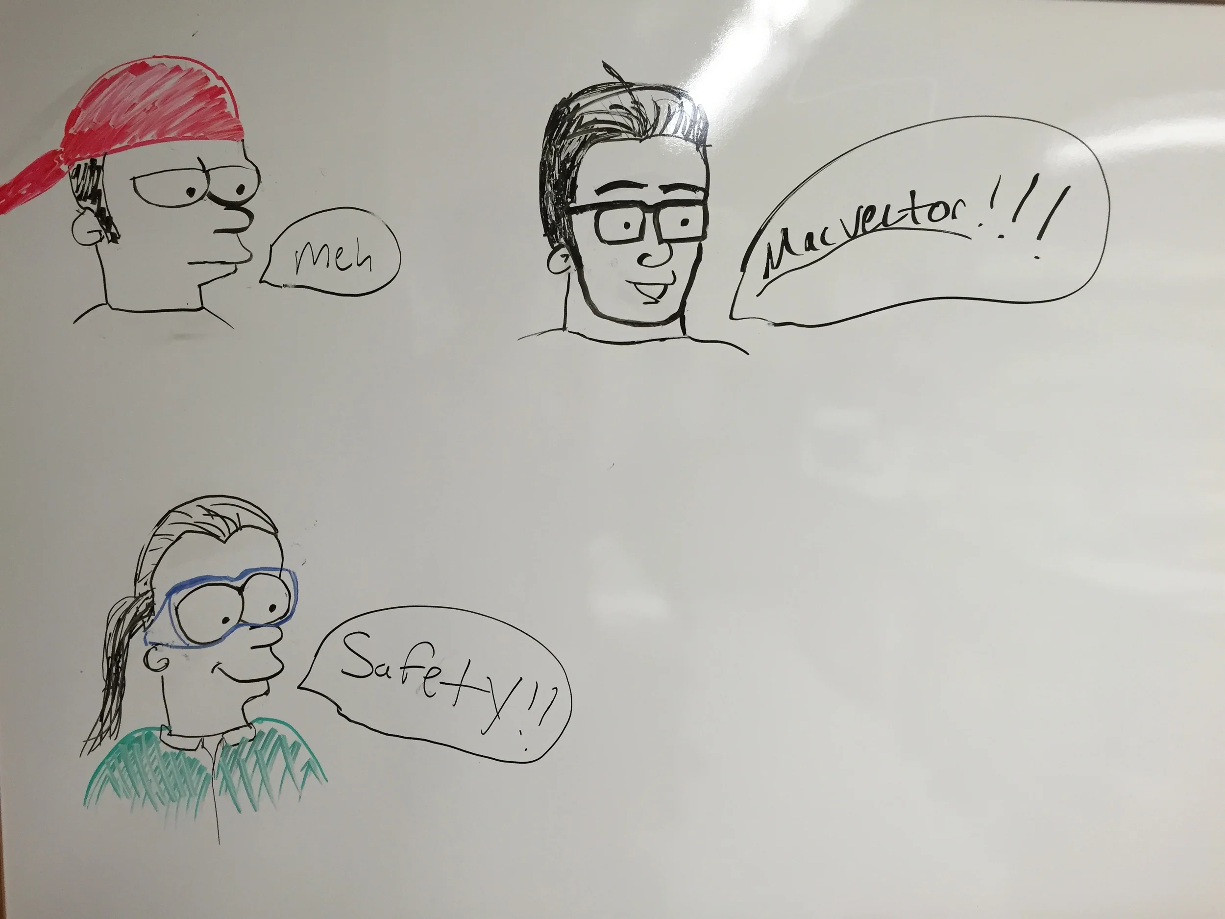 Guess who is who. Art by Hannah Jordan.