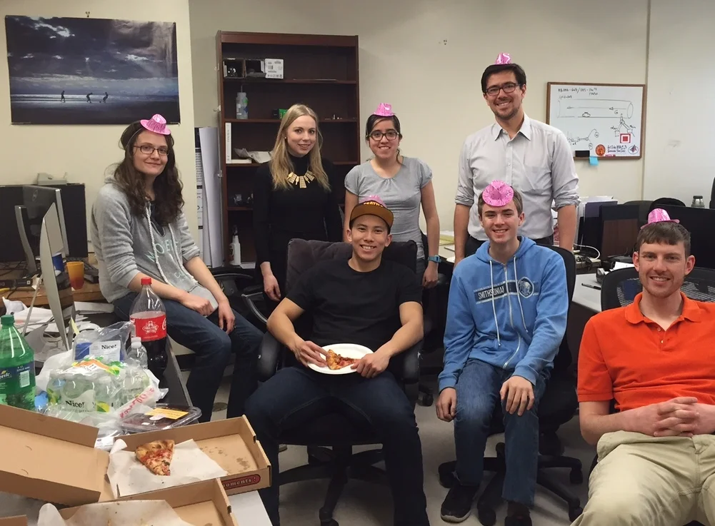 Celebrating Matt Bauer's Science Fair win!