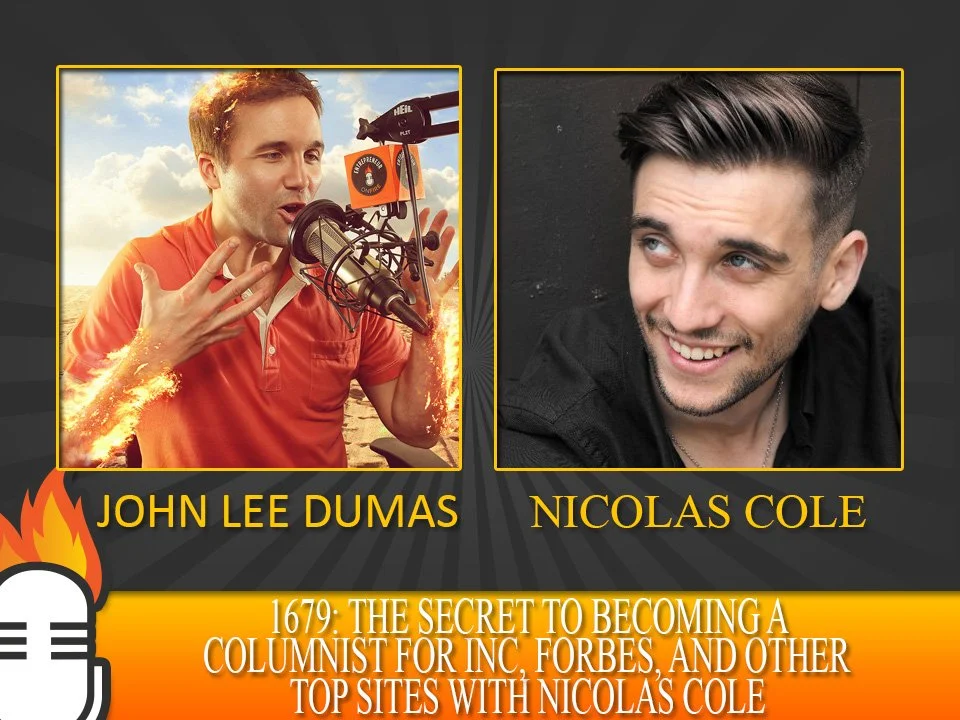 Entrepreneur On Fire Podcast Featuring Nicolas Cole Nicolas Cole nicolas cole