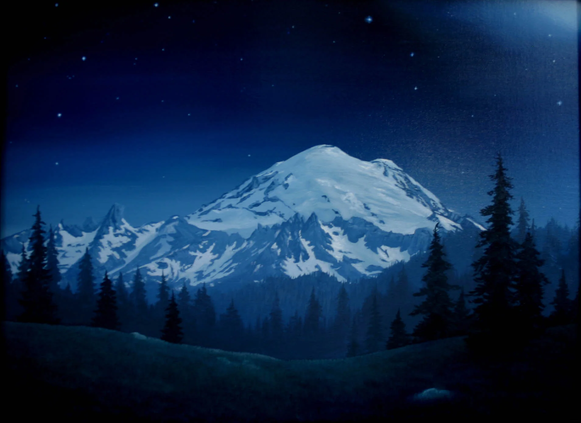 "Moonlight" 24x30 acrylic on canvas