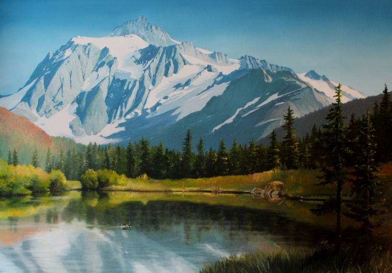 "Mt. Shuksan" 4'x6' commission