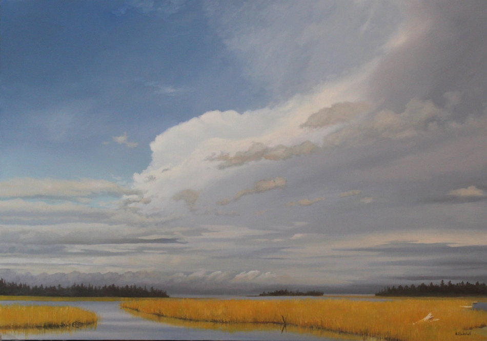 "Grays Harbor Gold" 24x36 oil