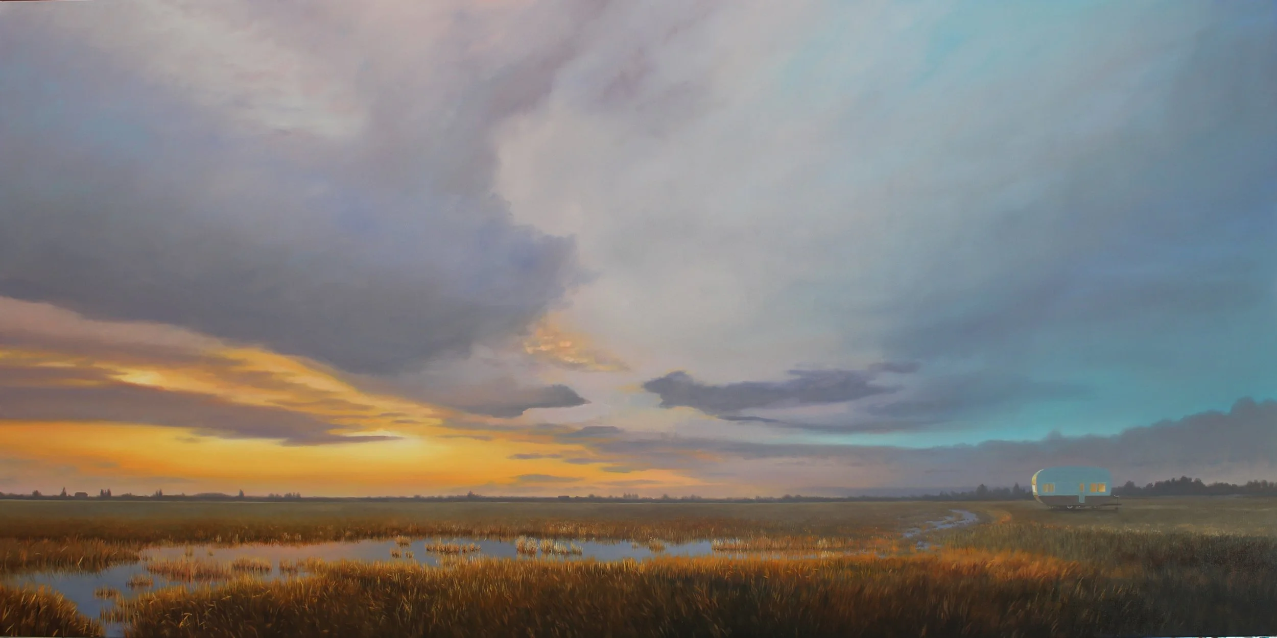 "Room with a View" 36 x 72 oil on canvas