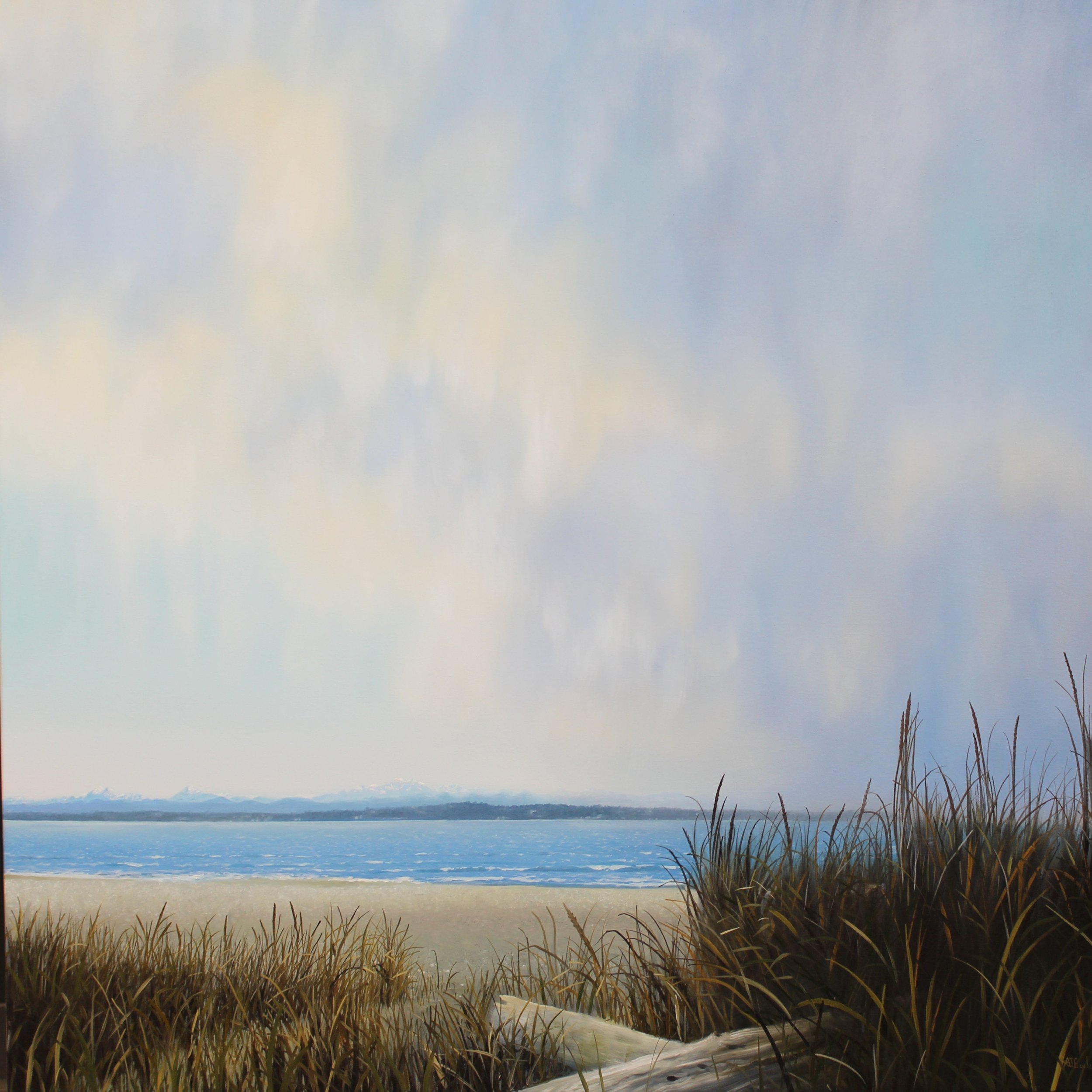 "Veil" 36 x 36 oil on canvas