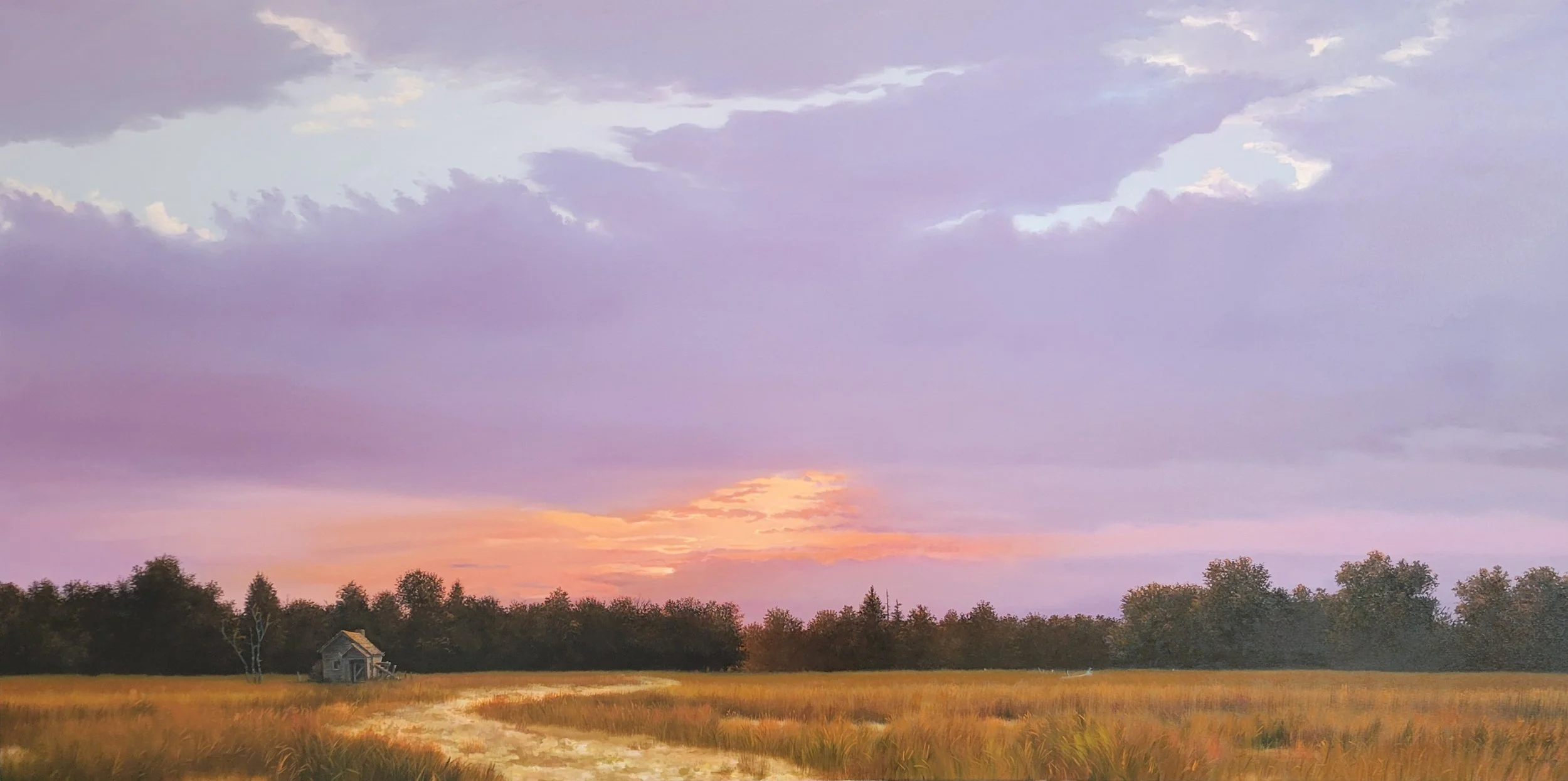 "End of the Road" 36 x 72 oil on canvas