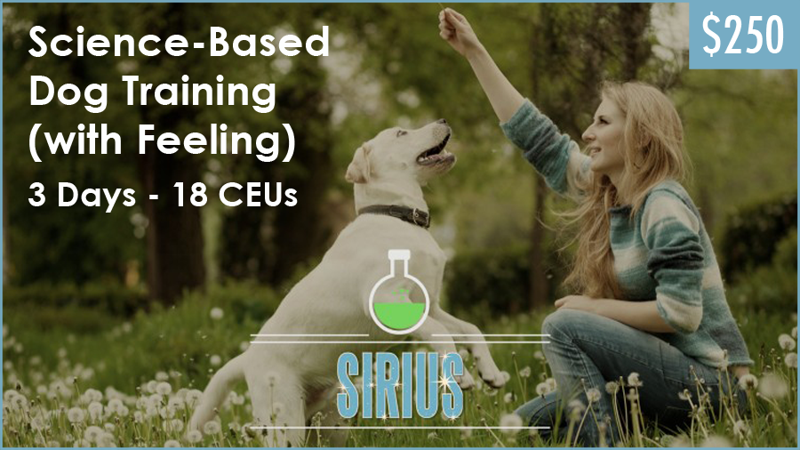 SIRIUS Dog Trainer Academy Online Dog Training Seminar