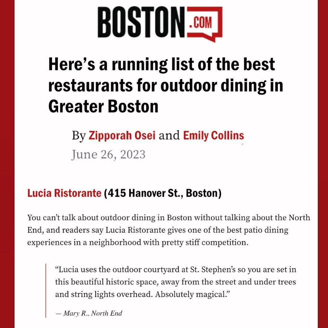 Ristorante Lucia Boston