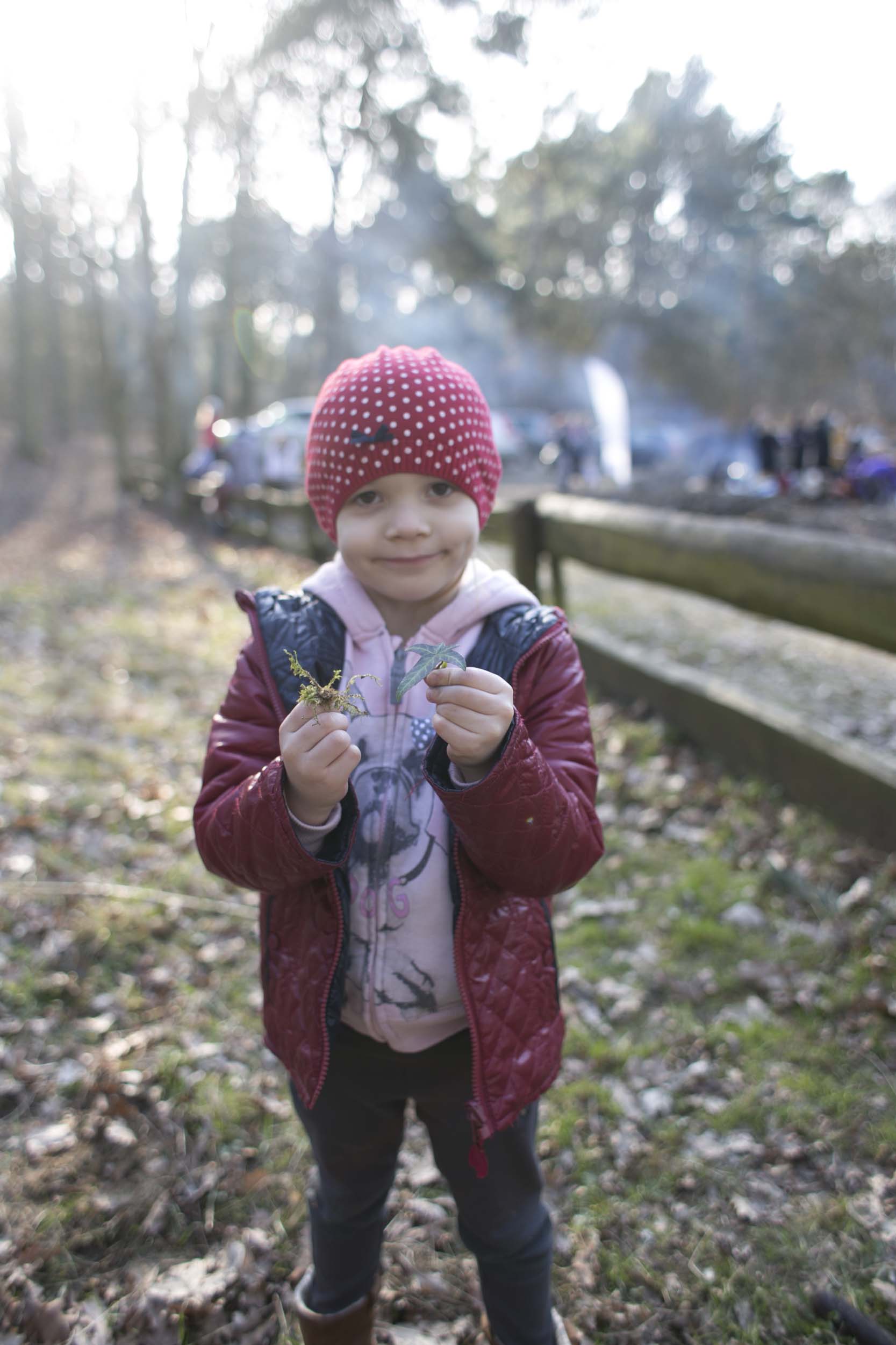 Gabrysia również coś zdobyła na dowód tego, że wiosna się zbliża 