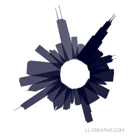 Chicago Circle Illustration from LL-Creative.com
