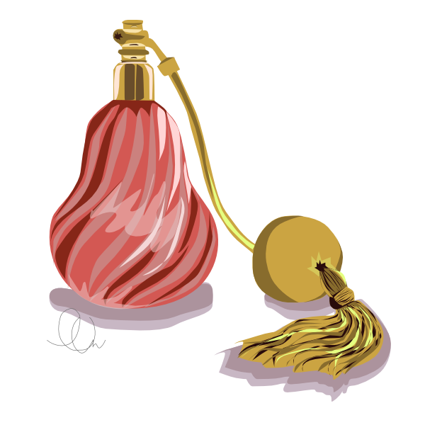 Vintage Perfume Illustration from LL-Creative.com
