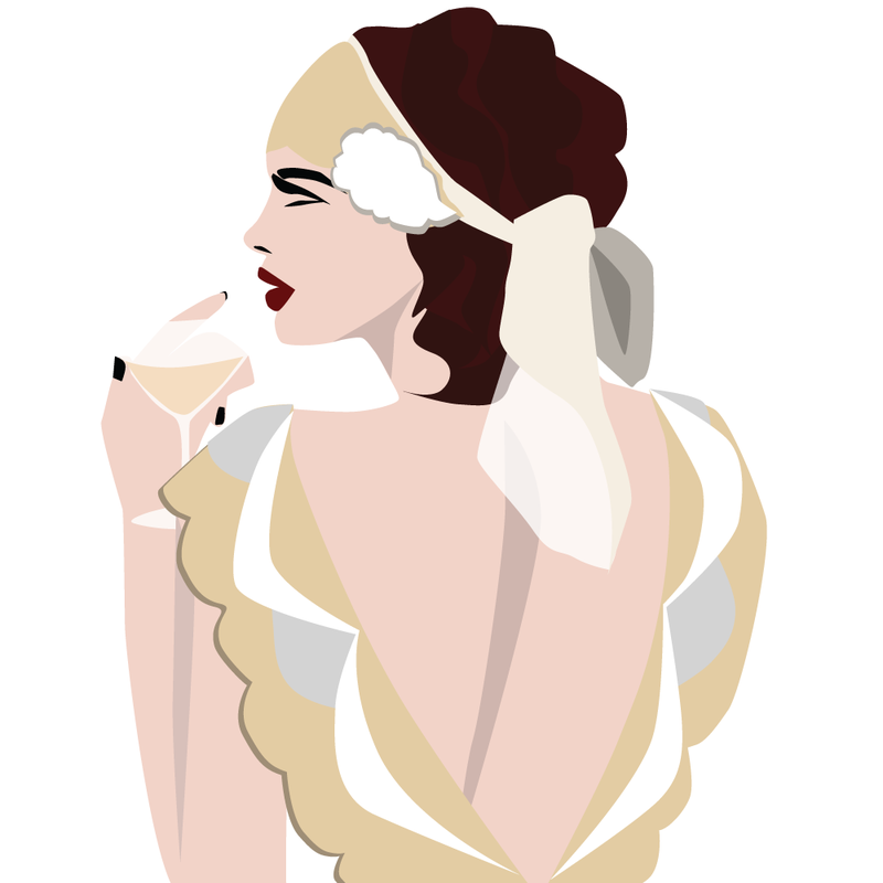 Roaring Twenties Flapper Girl Illustration - from LL-Creative.com