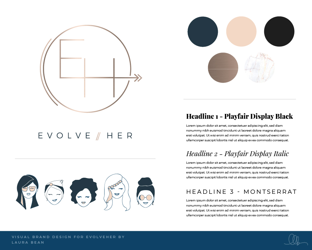 Visual Brand Design - evolveHer