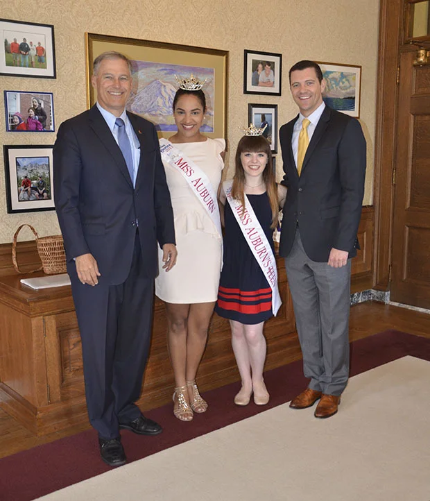 Miss Auburn, Outstanding Teen visit Olympia