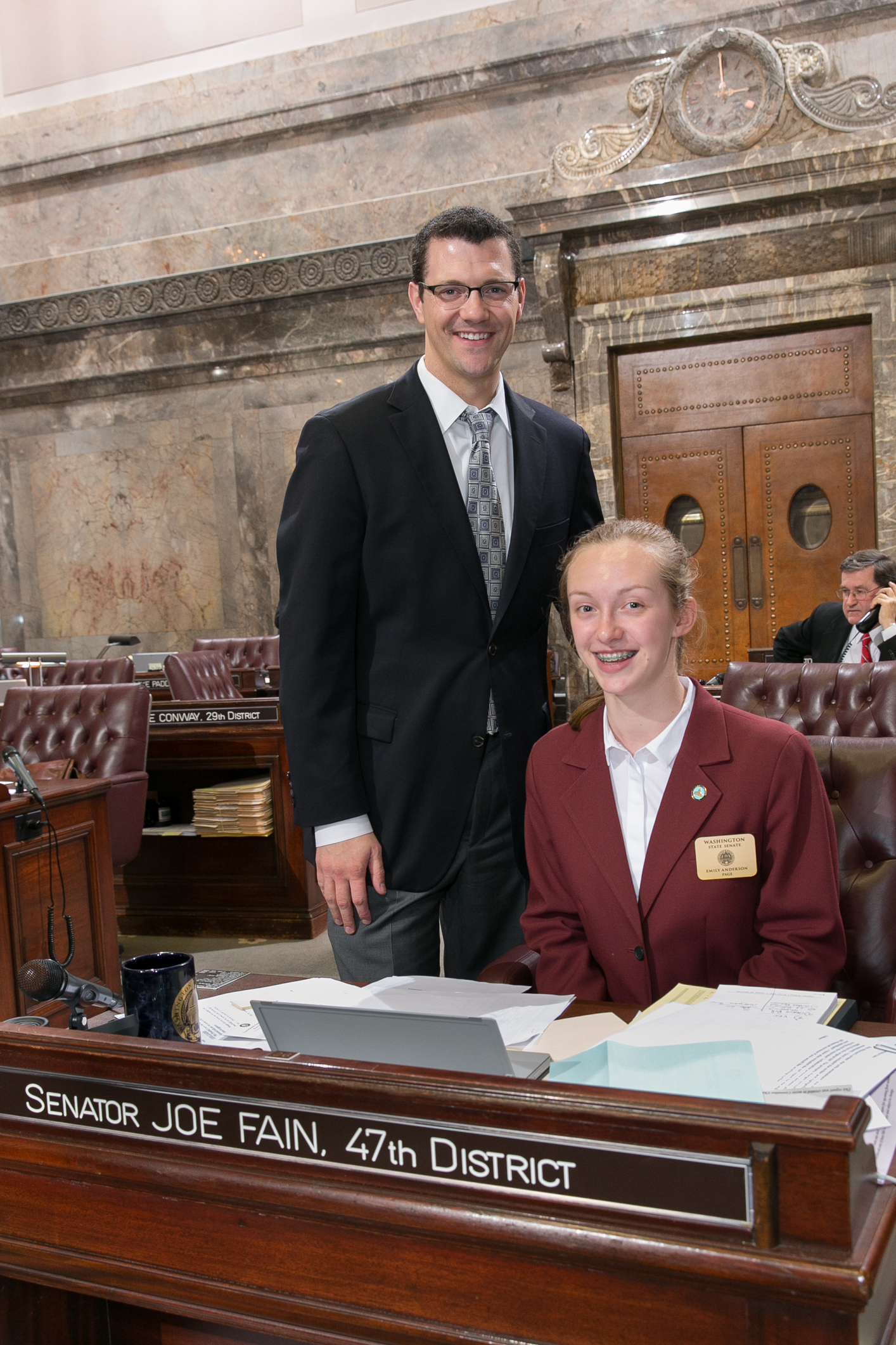 Emily Anderson Serves as Washington State Senate Page