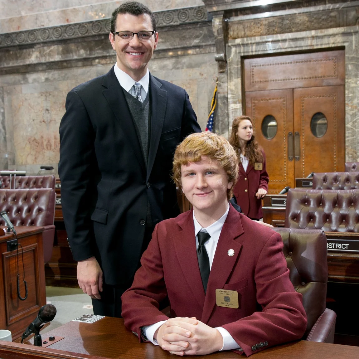 Kentridge Student Works as Page for Senator Fain