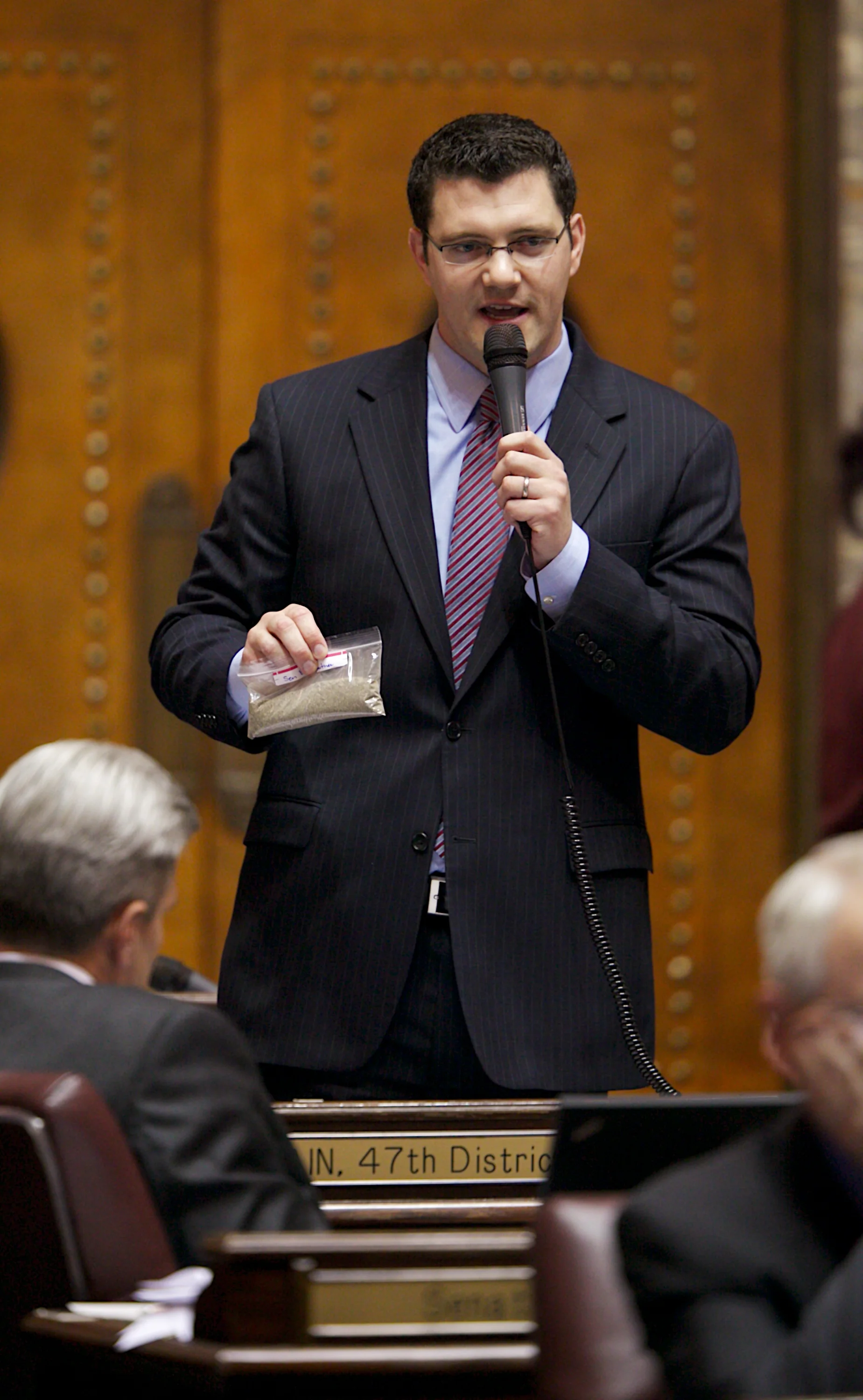 Fain uses inaugural speech to plug for flood protections