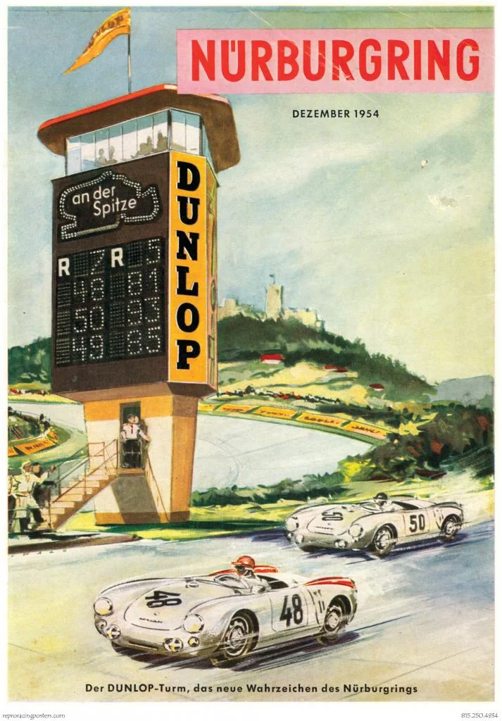 Poster Nürburgring - Affiche Vintage 50x70 Cm - Auto Moto - PostersAndCo