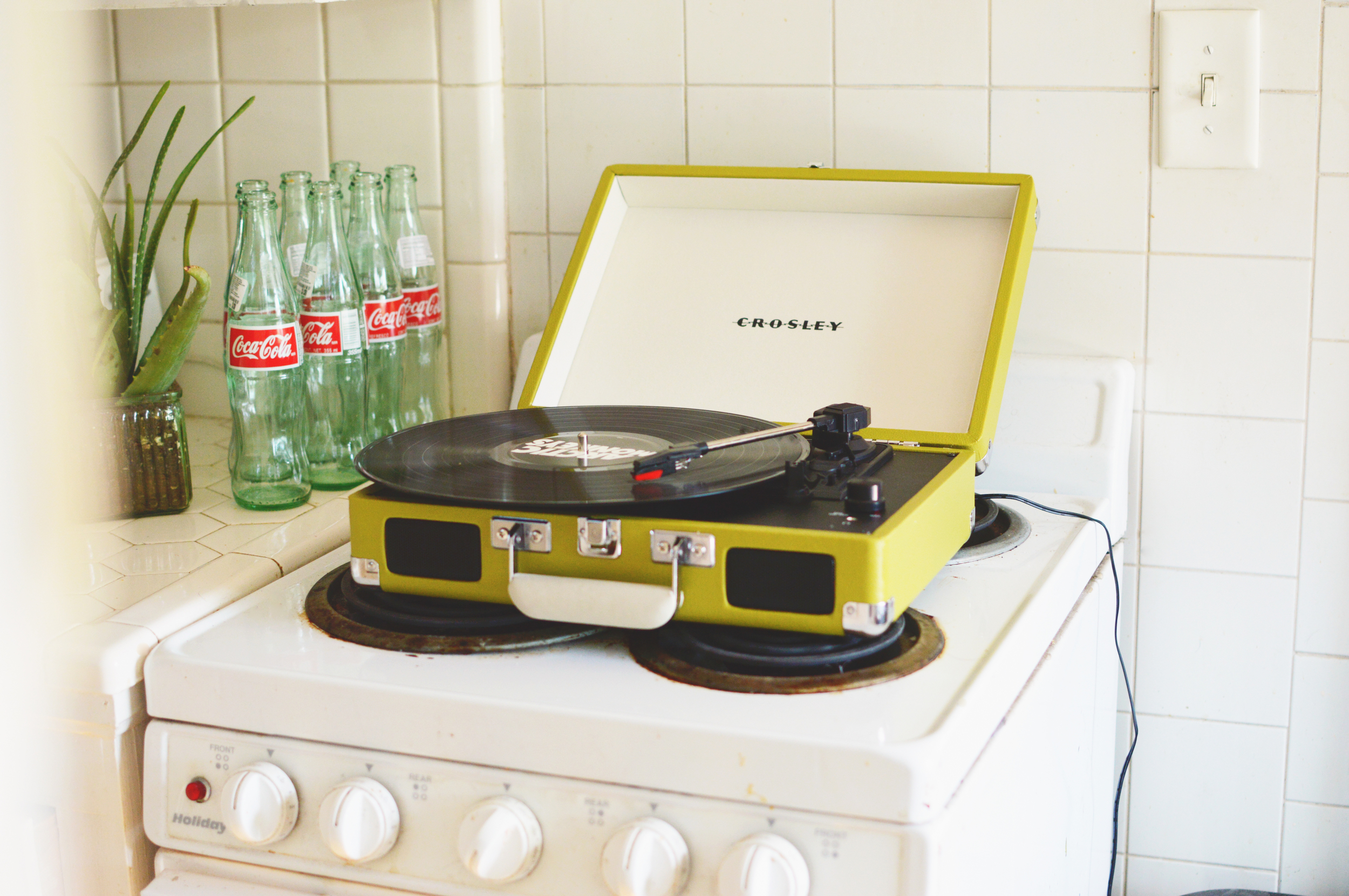 As you can see, I have the world's smallest kitchen. The rest of my place is miniature as well. 