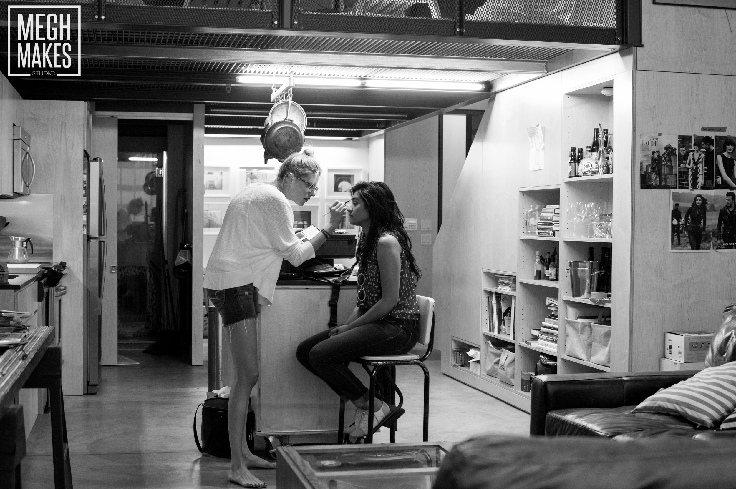 Chelsey Ann Artistry took time out of her busy schedule to work her magic on the opening scene. 