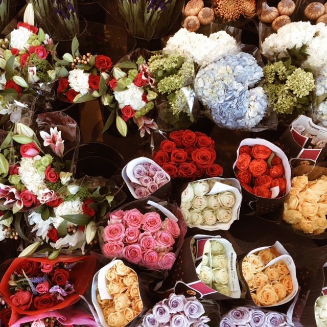 I walk by this lovely flower shop every day.
