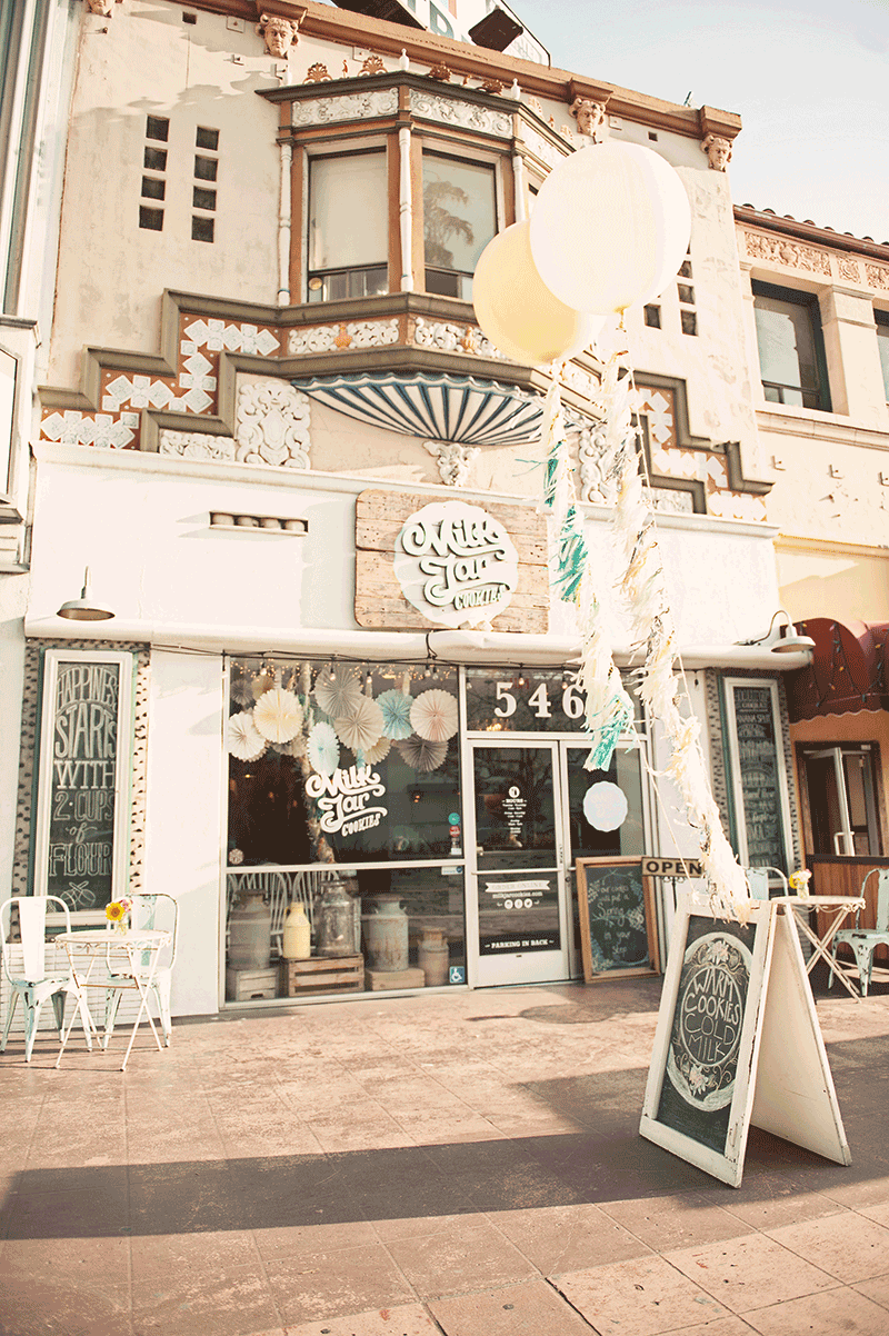 Milk jar Cookies Storefront