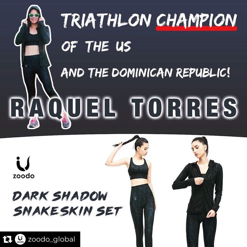 Repost from @zoodo_global
&bull;
🏆 🏆  As a professional athlete, Raquel&rsquo;s achievements in her career are brilliant. She is the Dominican Republic Consecutive Female Champion 2013~2019 in all distances from Sprint, Olympic Triathlon to Full Ir