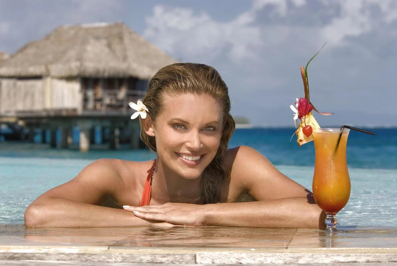 Presenter & Model Kelly Landry in Bora Bora