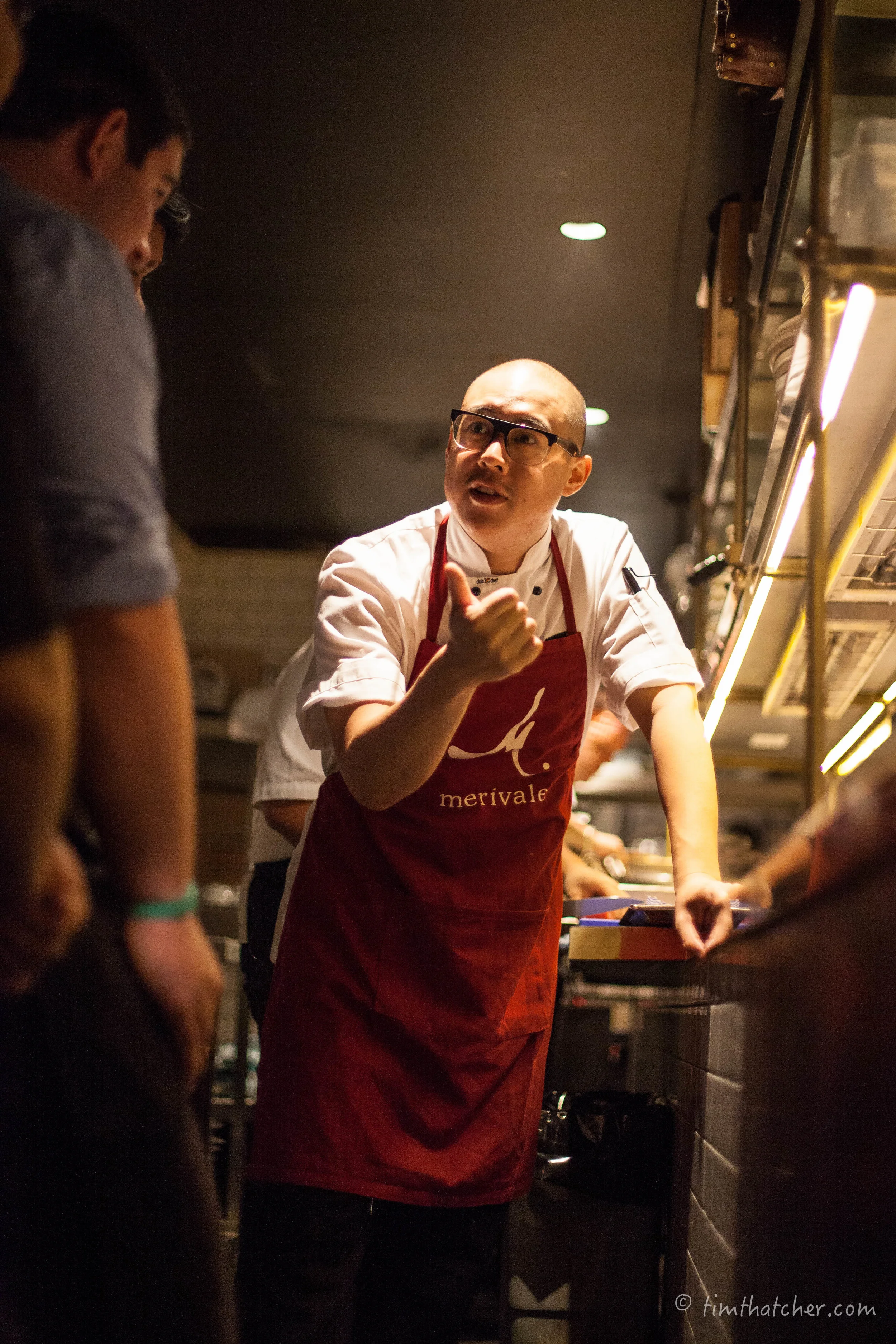 Chef Dan Hong at his award winning restaurant Mr Wong in Sydney, Australia