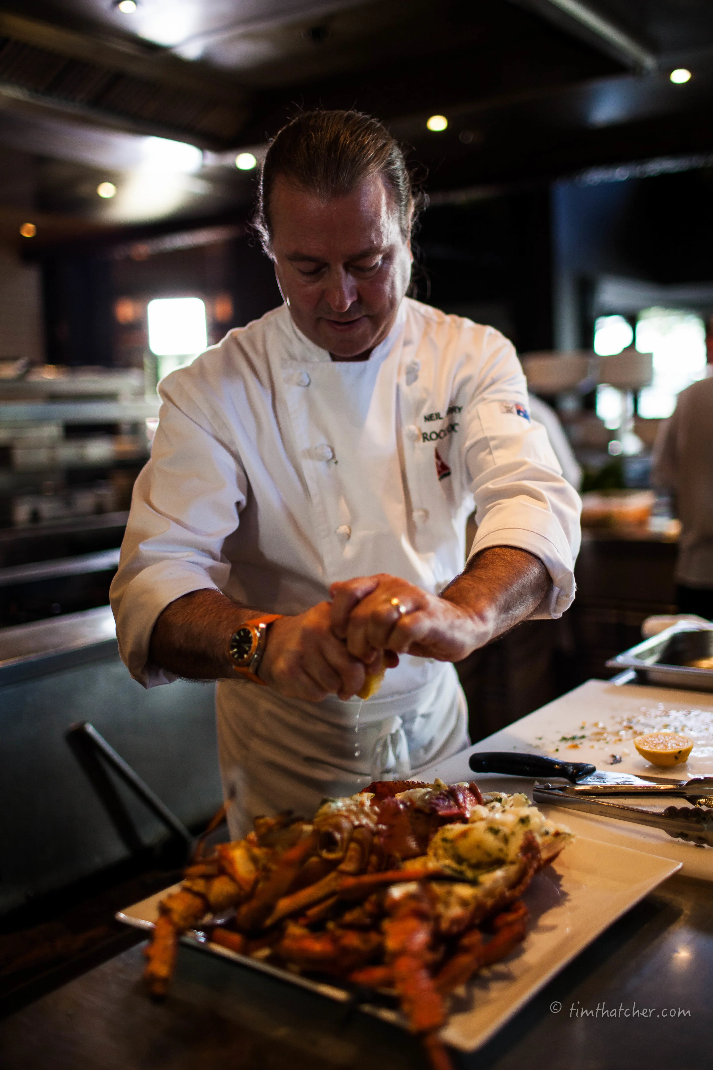 Chef Neil Perry at his restaurant Rockpool Bar & Grill Melbourne for Tourism Australia/Netflix