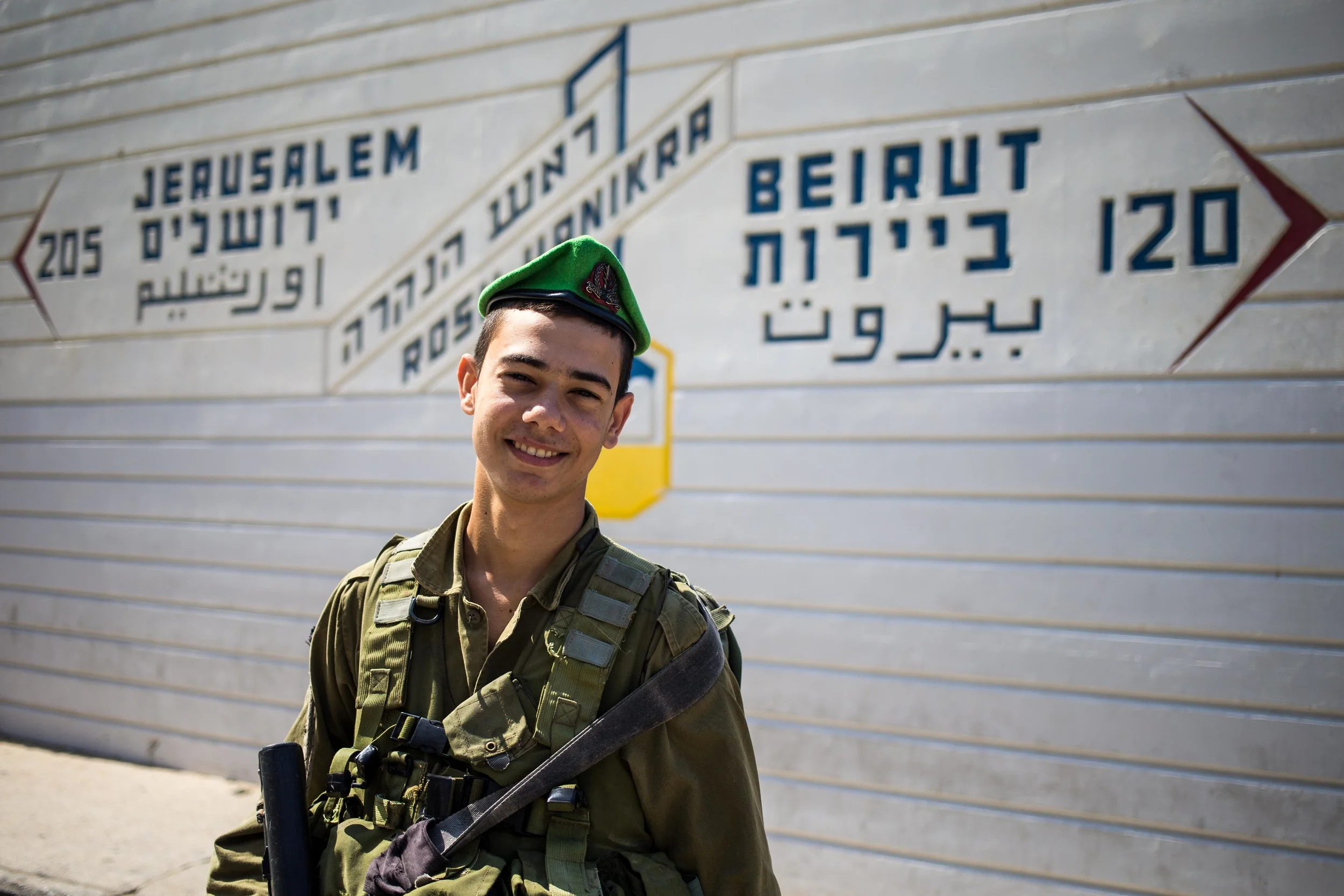 Soldier on the Israel-Lebanon Border
