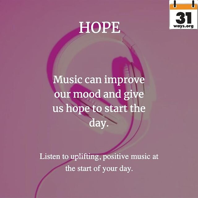 Listen to uplifting, positive music at the start of your day.