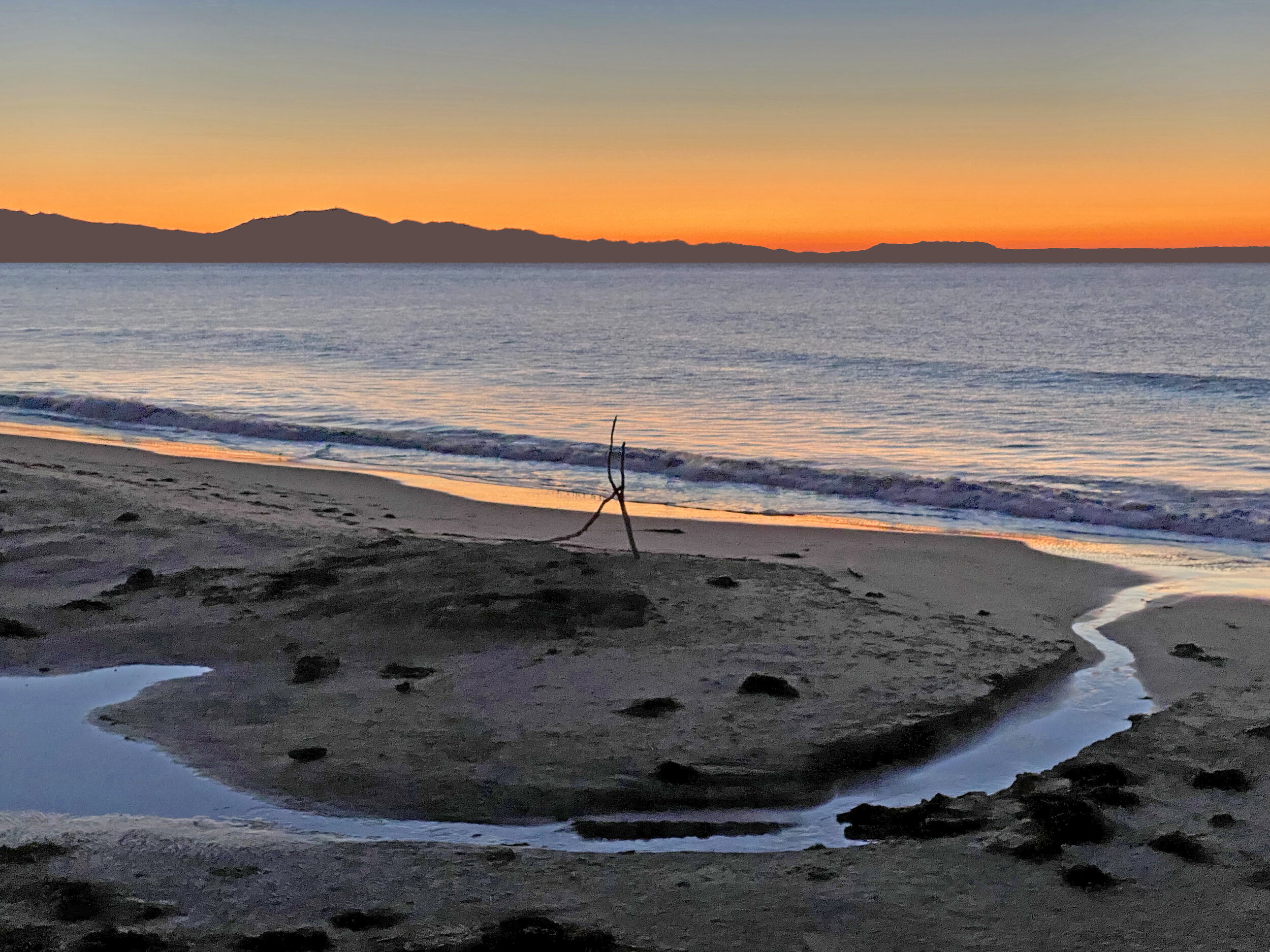 The tide occasionally met the runoff pond, making the land where The Dancers stood a peninsula.