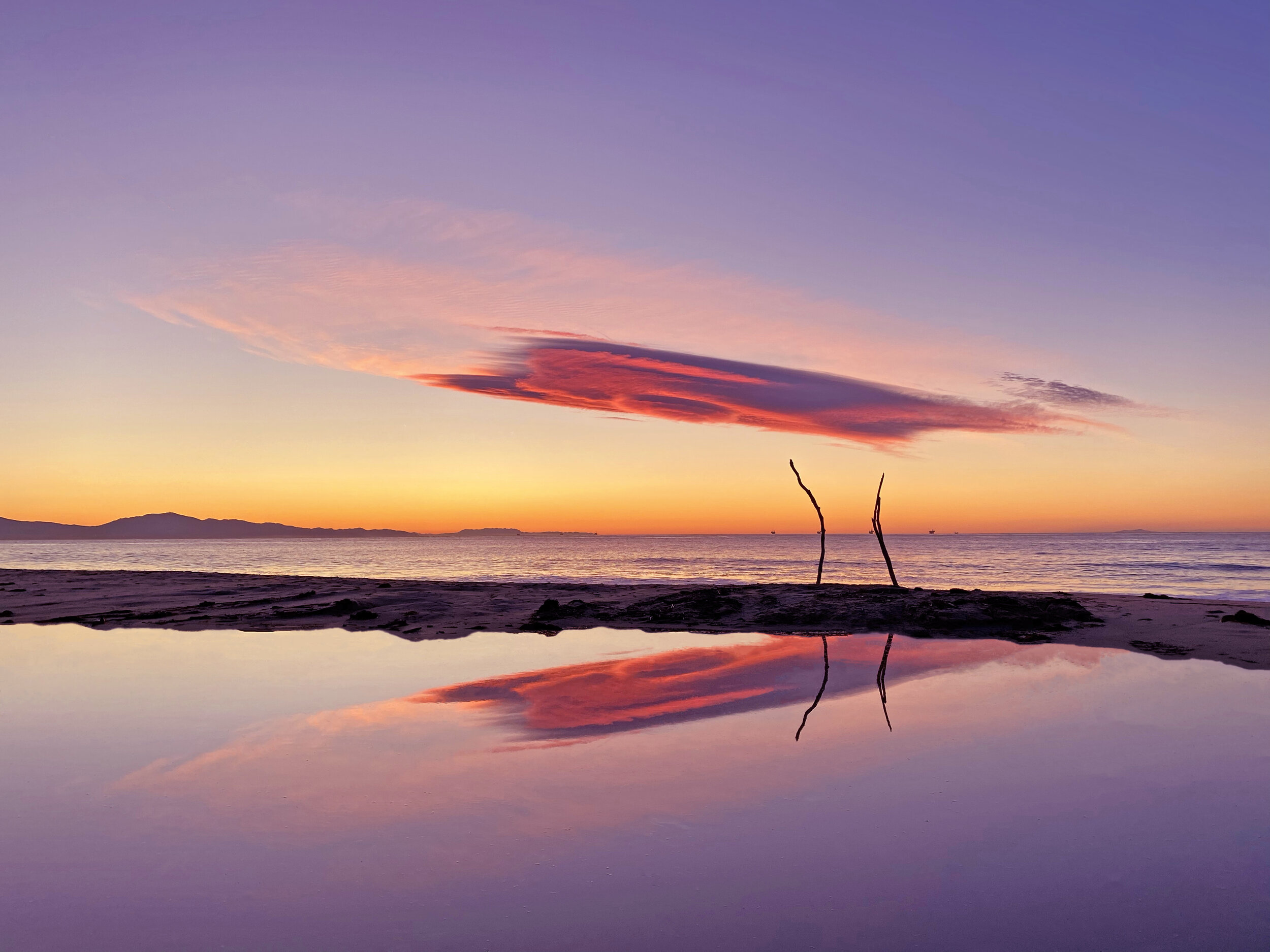 They danced in the midst of Santa Barbara's beautiful winter sunrises.